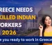 Dreaming of Working in Greece? 2026 Hiring Drive for Skilled Indian Workers