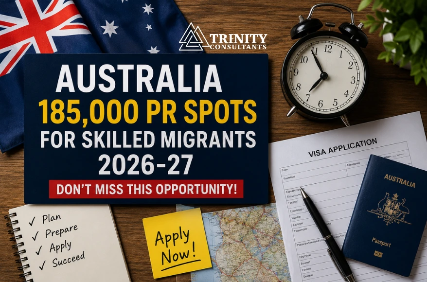Australia 2026–27 Migration Program opens 185,000 PR spots. Explore Subclass 189, employer visas, family migration & skilled PR pathways.