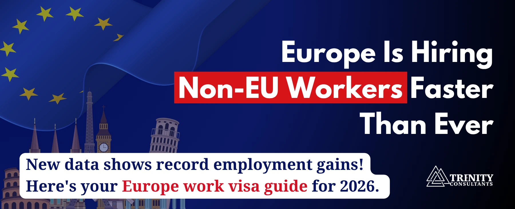 Non-EU immigrant employment rose from 59.4% in 2017 to 66.0% in 2025. That's a gain of 6.6 percentage points in eight years, larger than the improvement seen among EU-born immigrants or native-born workers.