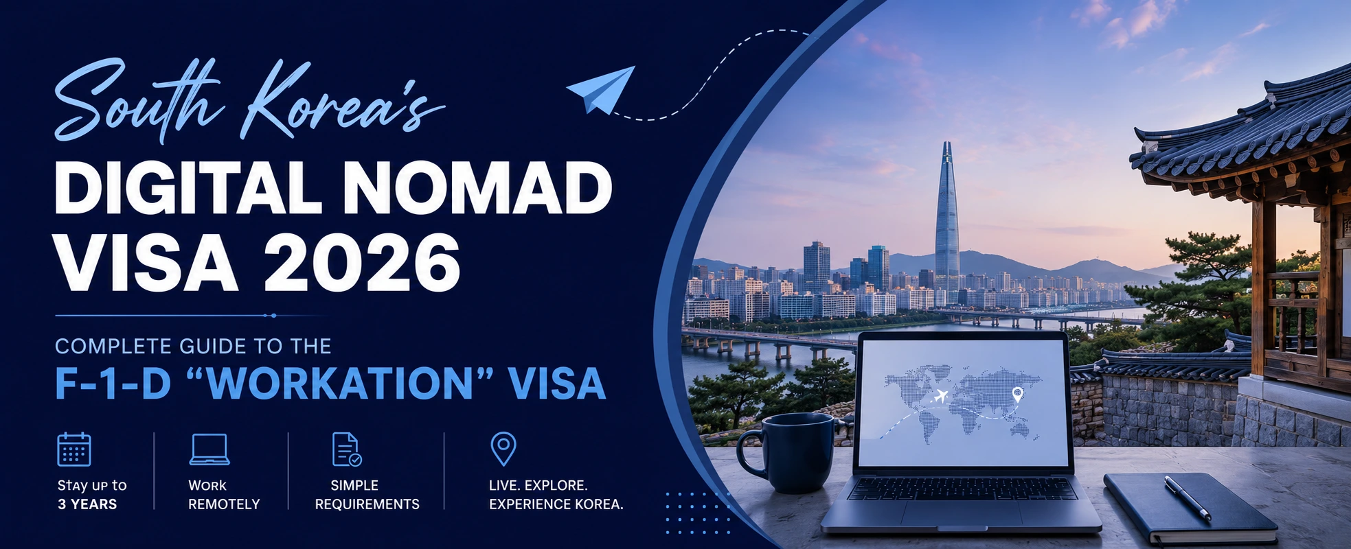 Explore South Korea’s new F-1-D Digital Nomad Visa, including eligibility criteria, income requirements, required documents, and how Trenity Consultants can assist you with your application process.