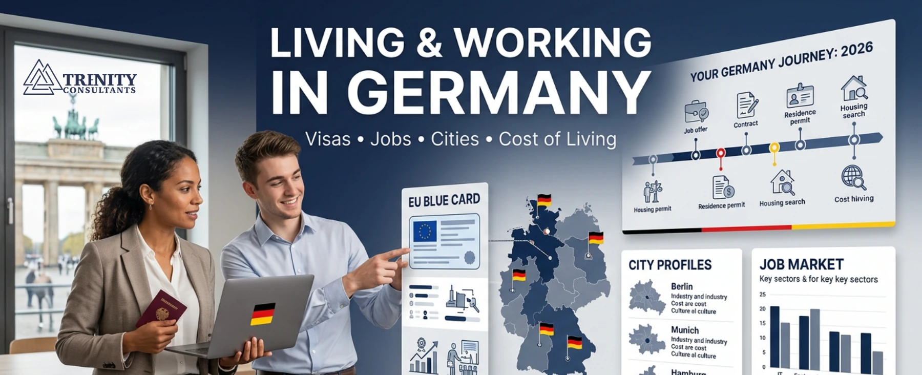 Living and working in Germany 2026 guide — visas, jobs, cities and cost of living | Trenity Consultants
